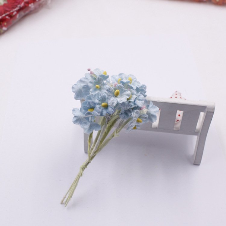 6pcs/ bouquet 12cm Artificial Mini Dried Flowers Bouquet Bridal Flowers