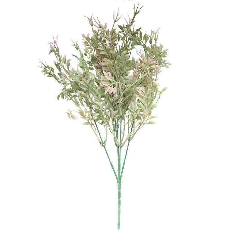 37cm Wind Rose Grass Artificial Flower Home Decoration Dried Plants for Wedding Wall Flower Arrangement Overall Length 37cmin