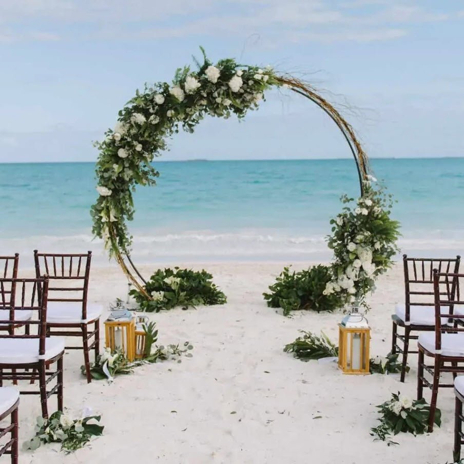 Artificial Flower Wedding Decoration Tags Dried Flower Pampas Grass Metal Wedding Arch Stand Floral Design Decor