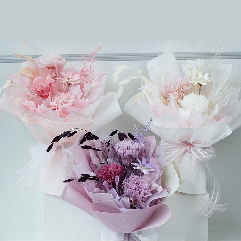 wholesale Wedding Home Decorative Confession and proposal dried flower bouquet gift Preserved Flower Bouquet