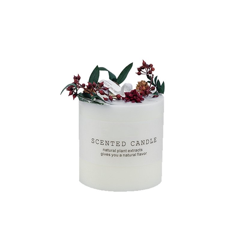 Wholesale Factory Buy Luxury Handmade Wedding Home Decoration Aromatherapy Set Custom Dried Flower Soy Wax Scented Candles