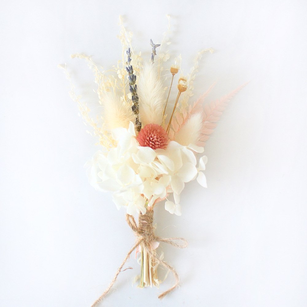 Naturally Mini Dried Floral Bouquet for Table Decoration Letterbox Gift Boutonniere Boho Cake Flowers