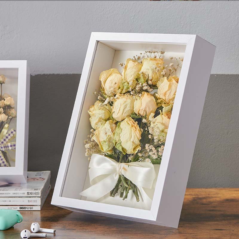 Wholesale Wooden Shadow Box Frames Box Photo 3D Picture Frames Wood Shadow Box Home Decor For Dried Flowers Display