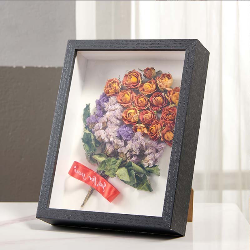 Wholesale Wooden Shadow Box Frames Box Photo 3D Picture Frames Wood Shadow Box Home Decor For Dried Flowers Display