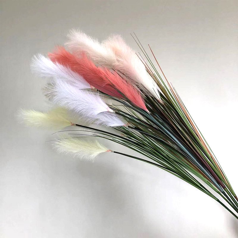 Wholesale 125CM Home Office Decor Artificial Faux Reed Grass High Quality Green Color Artificial Plant Reed