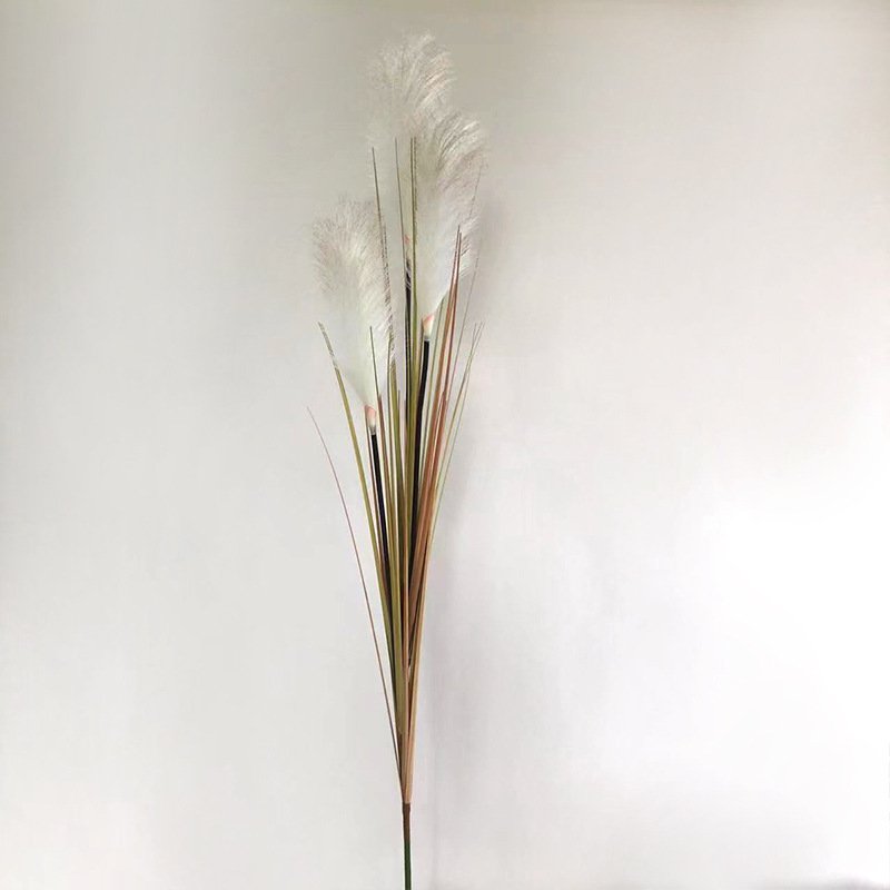 Wholesale 125CM Home Office Decor Artificial Faux Reed Grass High Quality Green Color Artificial Plant Reed