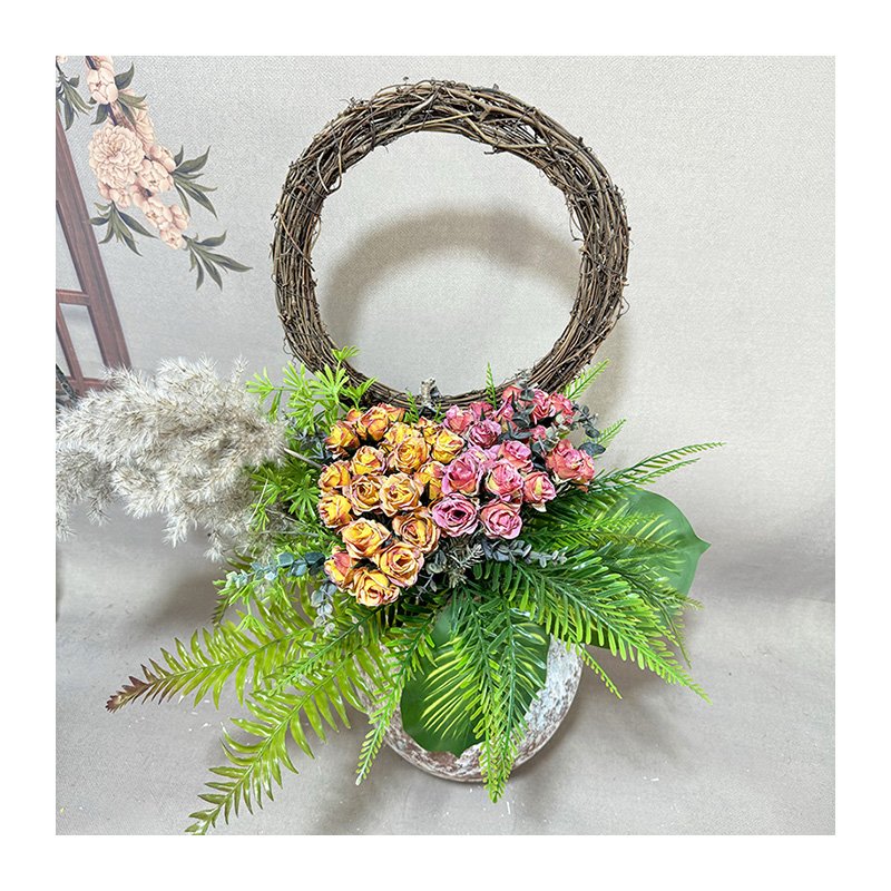 High Artificial Dried Flowers Beautiful Autumn Series Popular Hand-Bundled Roasted Edges 20 Flowers 2 Buds Christmas Photo
