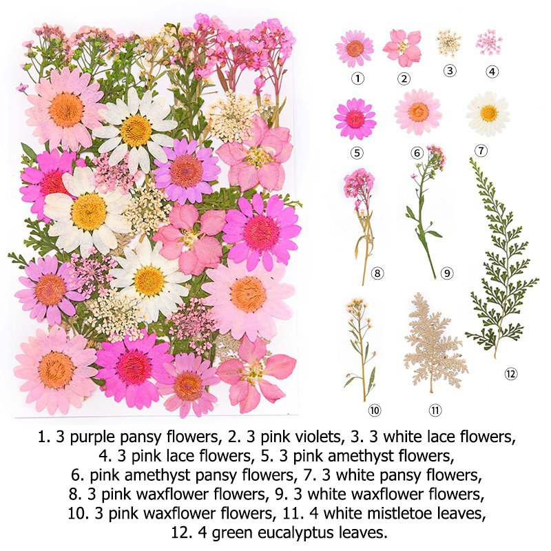 Cheap Crafts Art Diy Mixed Dry Flowers Real Natural Dried Pressed Flowers For Resin