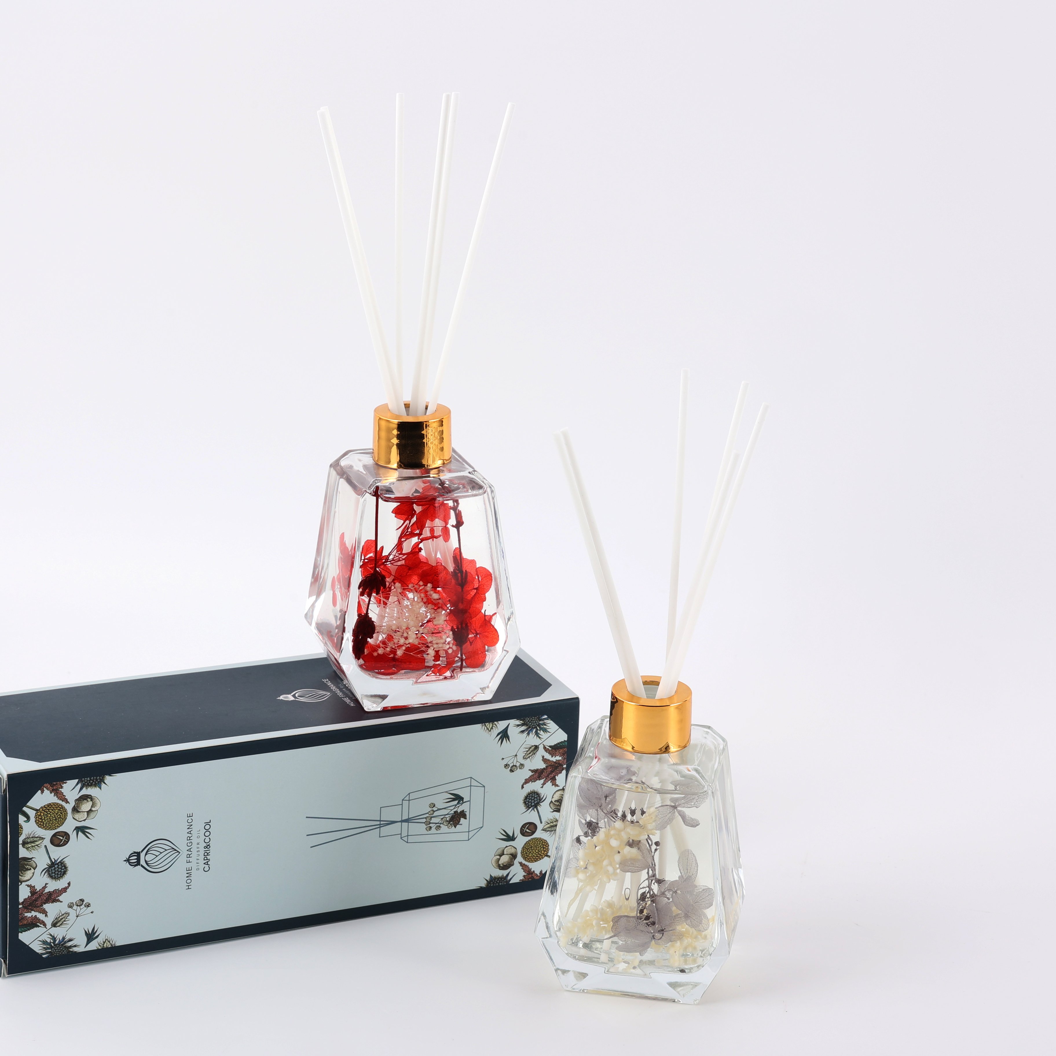 Luxury Aroma Essential Oils 150ml Dried Flower Reed Diffuser for Gift Box