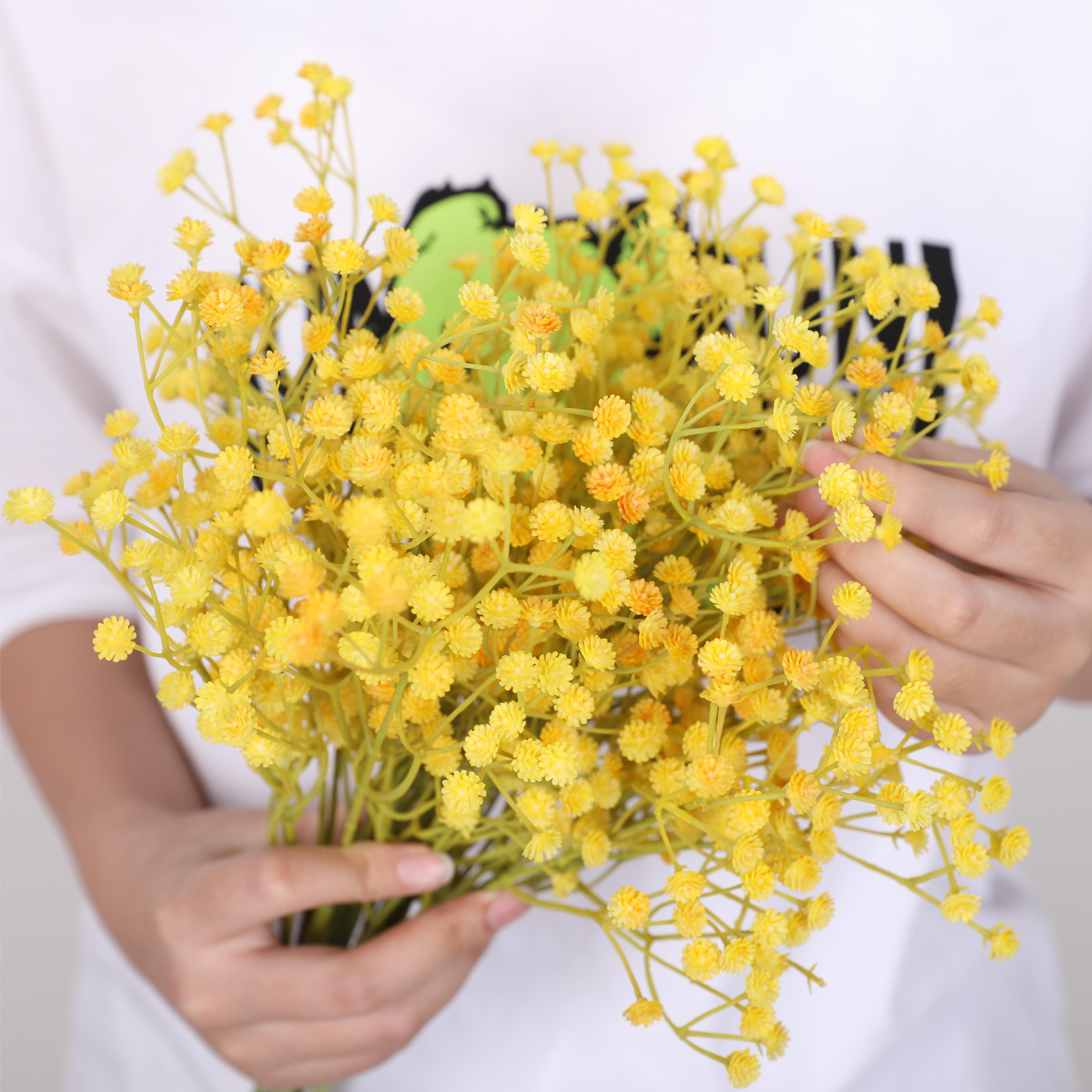 Direct Selling Artificial Babysbreath Flowers Gypsophila Colorful Baby Breath Flowers Gypsophila Babysbreath Long Stem