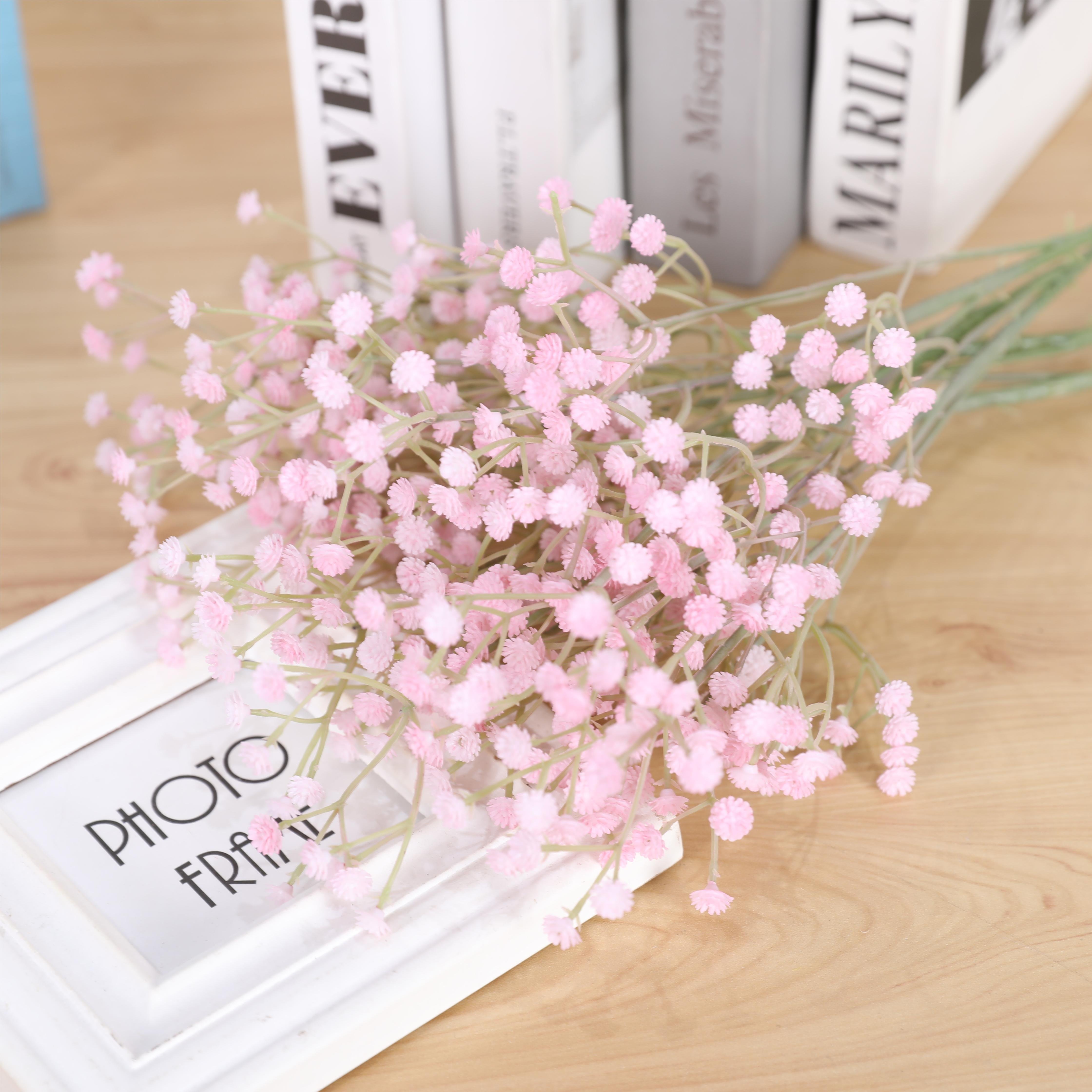 Direct Selling Artificial Babysbreath Flowers Gypsophila Colorful Baby Breath Flowers Gypsophila Babysbreath Long Stem