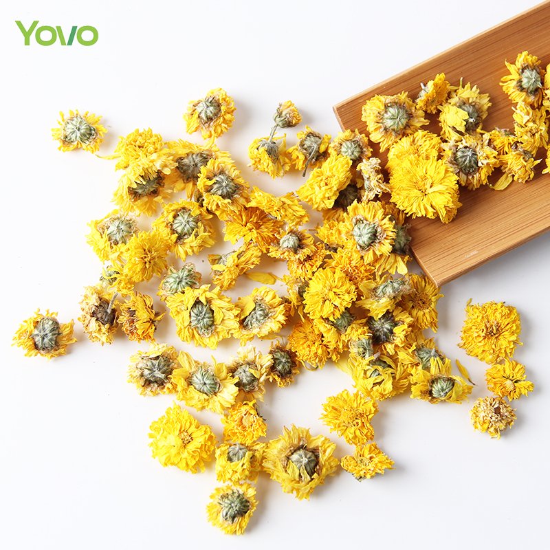 Factory Supply Wholesale Dried Yellow Chrysanthemum Flowers Dry Yellow Chrysanthemum for Candle Soap DIY Material Flowers