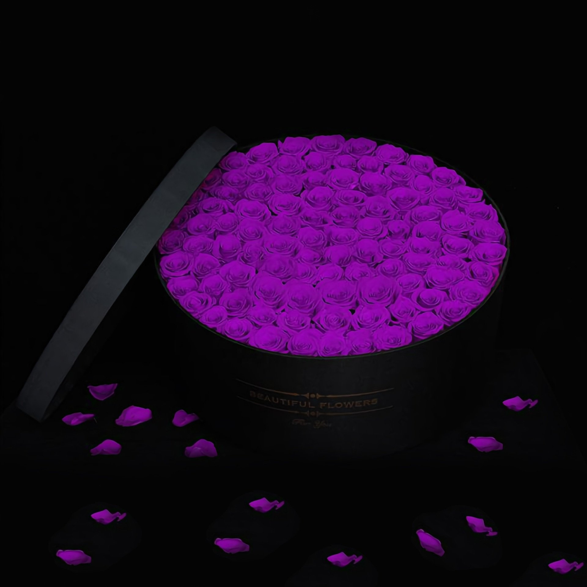 Luxury Forever Roses Gift Box 99 Real Preserved Glass Roses for Valentine's Day Premium Preserved Flowers