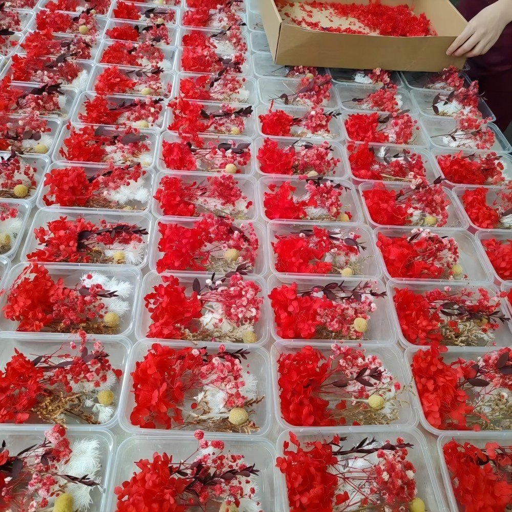 Discount DIY Materials Dried Flower Mixed Customize OPP Bag Easter Decoration Wedding Party Home Store Decoration 100 Boxes