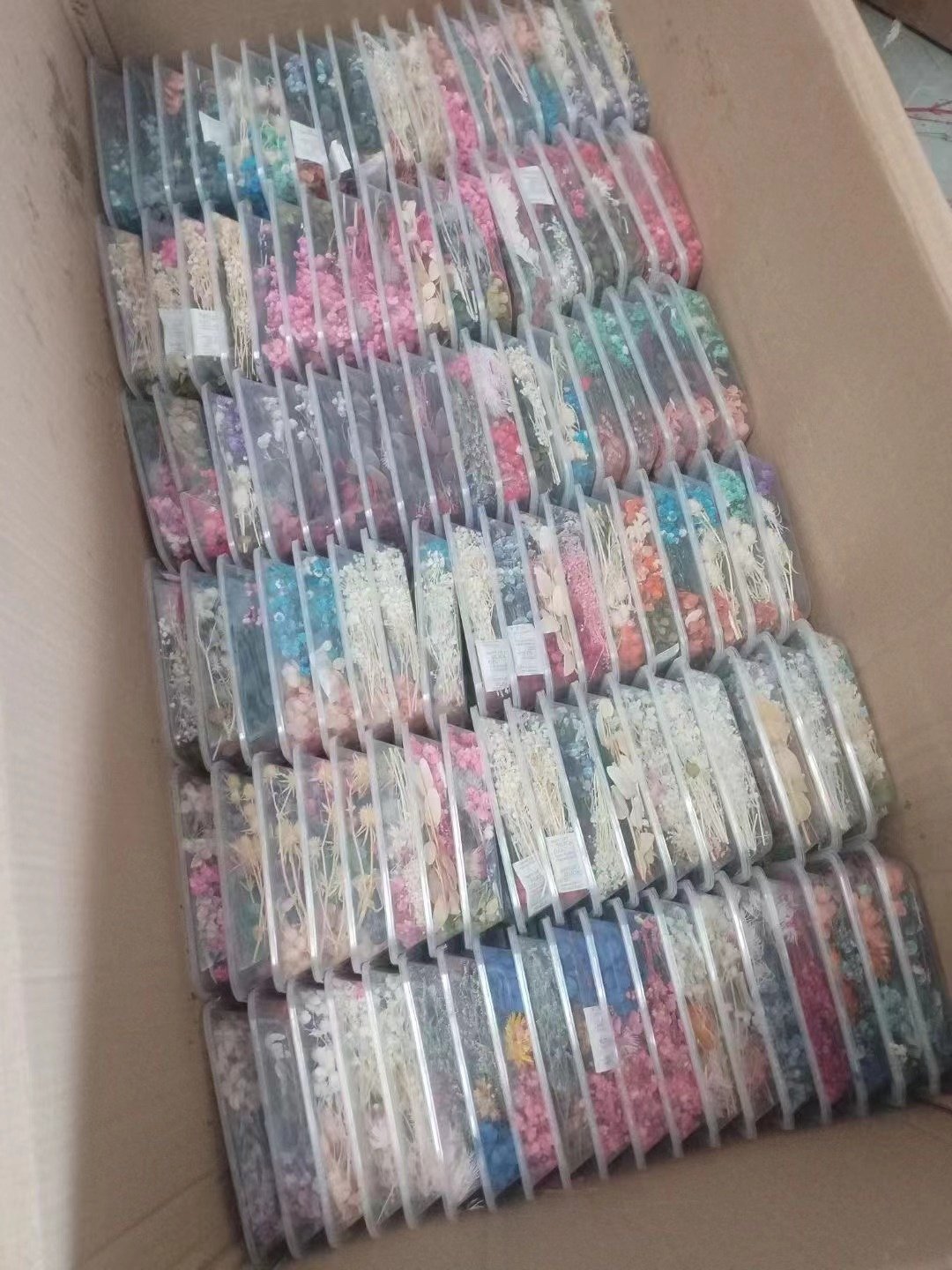 Discount DIY Materials Dried Flower Mixed Customize OPP Bag Easter Decoration Wedding Party Home Store Decoration 100 Boxes