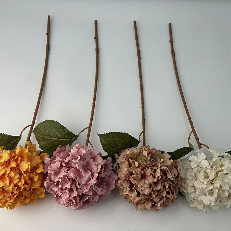 Factory direct sales artificial flowers hydrangea INS style preserved hydrangea home living room decoration