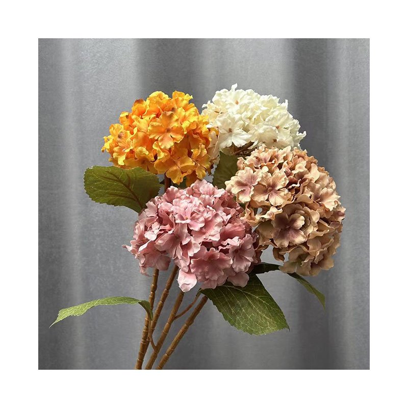 Factory direct sales artificial flowers hydrangea INS style preserved hydrangea home living room decoration