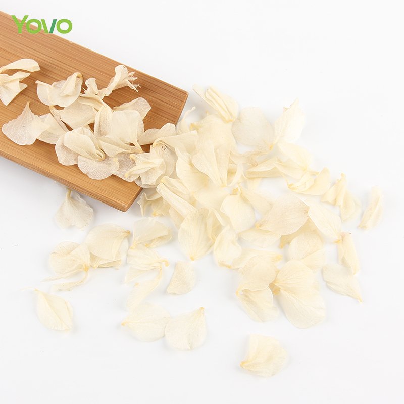 Top Quality Dried Hydrangea Petal Biodegradable Ivory White Petal Beige Hydrangea Petals for Wedding Confetti Soap Candle Making