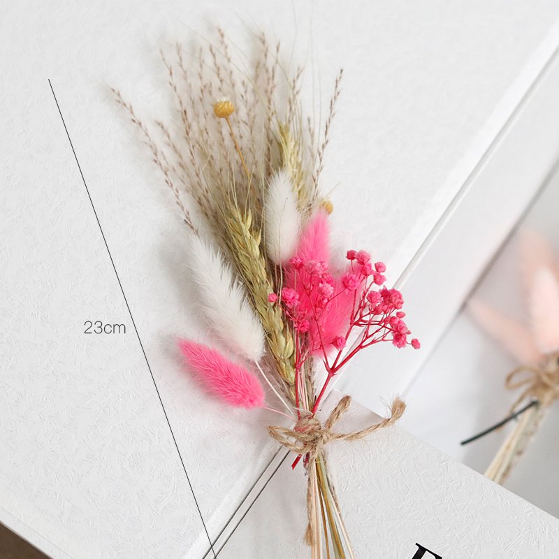 CH-057 Wholesale New Design real Nature Mixed Baby Breath bunny tails Mini Dried Flower Bouquet For Gift box Decorate