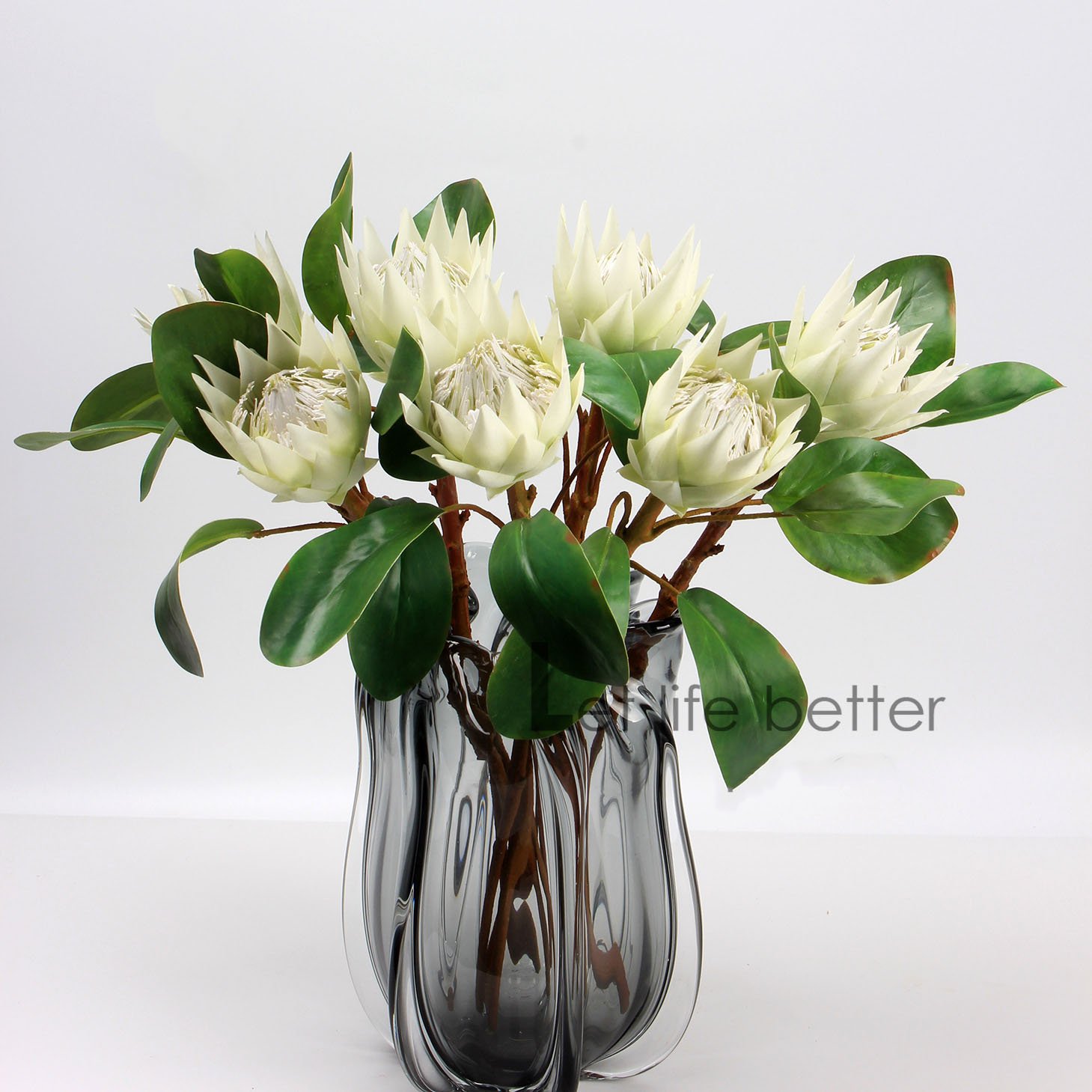 AR-1105 Artificial Crown Small Emperor Flower Tropical Flocking Needle Cushion Flower For Template Decorative