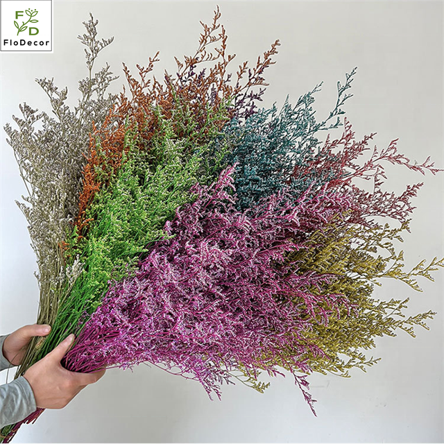 120g/Bundle 2023 Popular Wholesale Yunnan Natural Preserved Flower Misty Limonium Valentine's Grass Dried Flower For Decoration