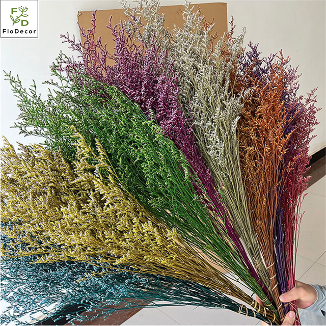 120g/Bundle 2023 Popular Wholesale Yunnan Natural Preserved Flower Misty Limonium Valentine's Grass Dried Flower For Decoration