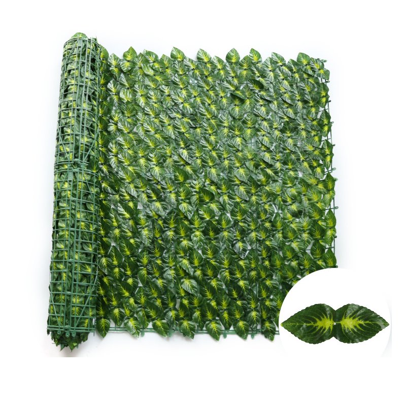 Exterior Ivy Wall Garden Fence Artificial Plants Faux Grass Fence For Home Decoration