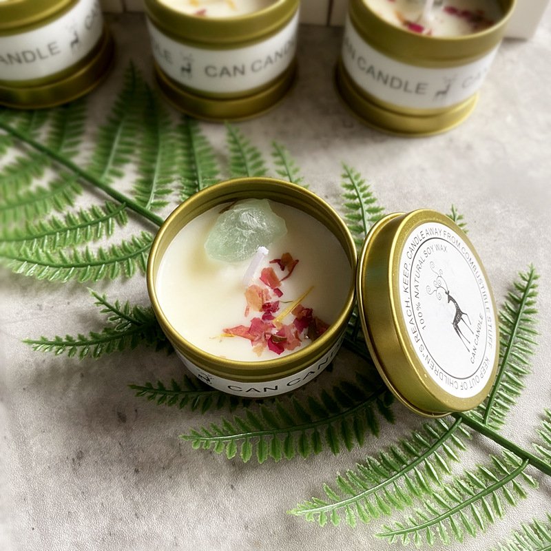 Hand-made dried flower scented candle Gift box Home long-lasting bedroom fragrance gift soy wax candle