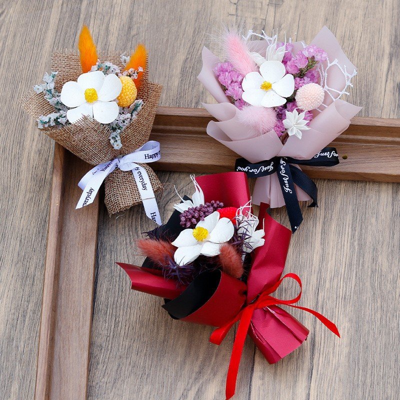 Wedding Supplies Gift Decor Flowers Preserved Decorative Flowers Natural Dried Flowers Bouquet For Cars