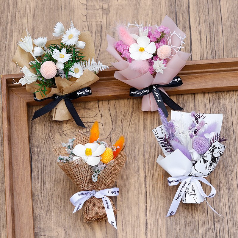 Wedding Supplies Gift Decor Flowers Preserved Decorative Flowers Natural Dried Flowers Bouquet For Cars
