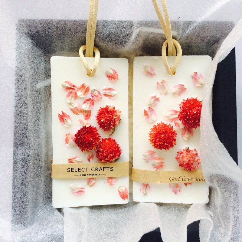 Luxury Hand Poured Home Fragrance Botanical Natural Dried Flowers Wax Sachets