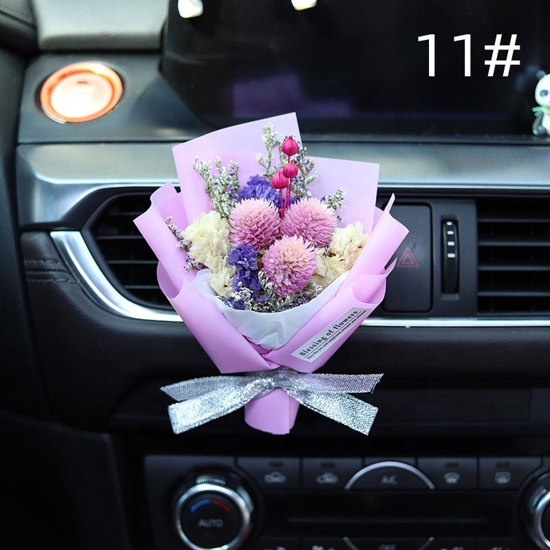 O-064 Wedding Supplies Gift Decor Flowers Preserved Decorative Flowers Natural Dried Flowers Bouquet for Cars