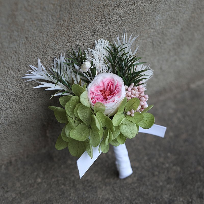 Wrist Corsages for Weddings Satin Rose Wrist Flower for Wedding Party Prom Decor Bride and Groom
