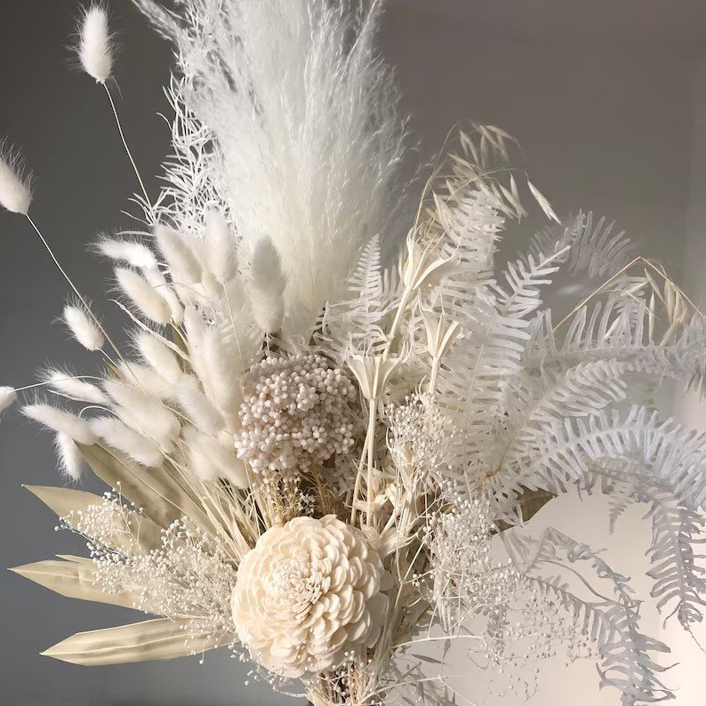 Hot Natural Boho Home Decor Wedding Centerpieces Guest Gifts Dry Plants Arrangements Bouquet Pampas Grass Dried Flowers