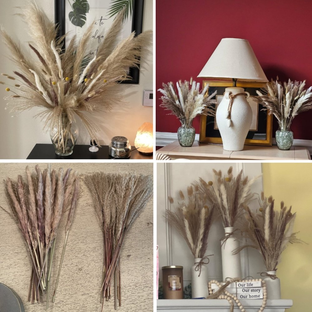 Unique dried rustic flower mixed bouquet vibrant natural table home decor