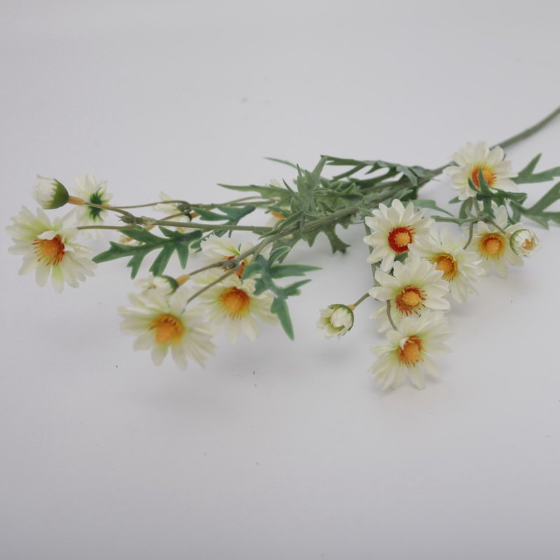 Artificial flower dried flower factory wholesale bulk tabletop decoration artificial silk chrysanthemum artificial flower branch
