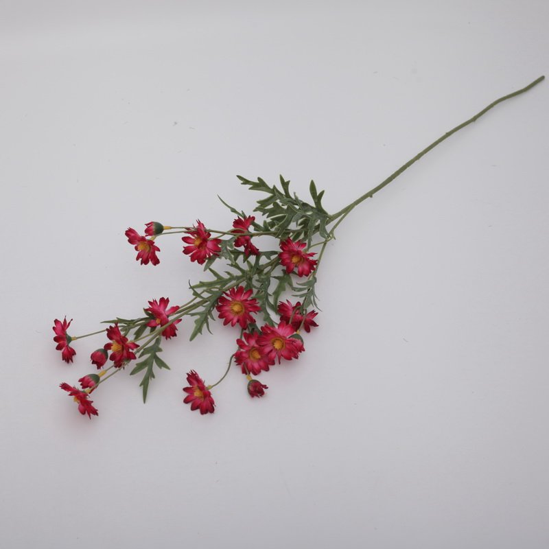 Artificial flower dried flower factory wholesale bulk tabletop decoration artificial silk chrysanthemum artificial flower branch