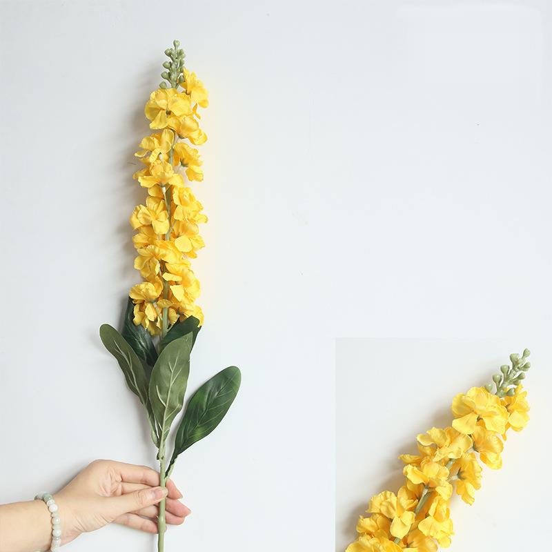 Wholesale dried delphinium flowers wall hanging decoration wedding supplies artificial plastic flower for home decor