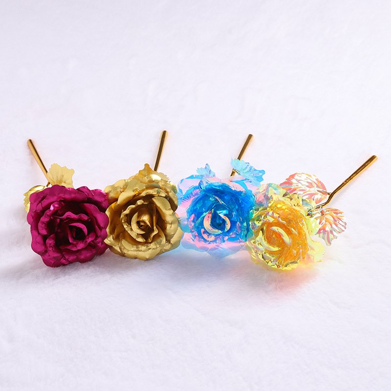 High Quality Gold Foil Plated Rose 24k Gold Rose Wedding Creative Gift Valentine's Day Gift Valentine's Day gift for girlfriend