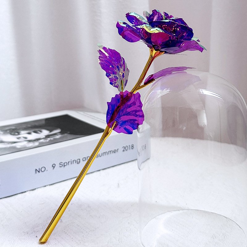 High Quality Gold Foil Plated Rose 24k Gold Rose Wedding Creative Gift Valentine's Day Gift Valentine's Day gift for girlfriend