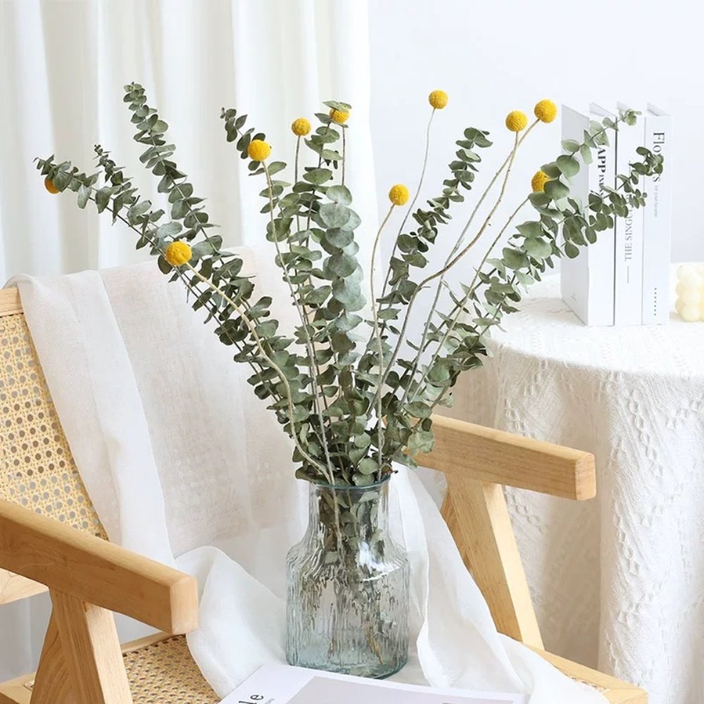 Flower of Low Price Bundle Dried Natural Grade 100% Natural Real Natural Flower,natural Eucalyptus Easter Egg Grass 40-60 Cm