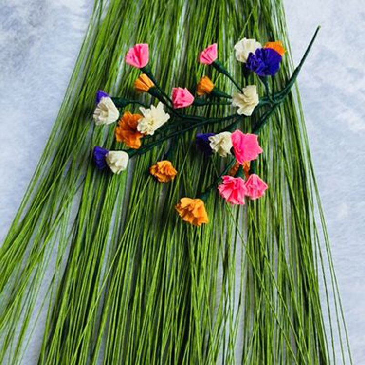 All Sizes Green Paper Floral Wire Stems flower Making Wire Artificial flower Stem For flower Bouquets