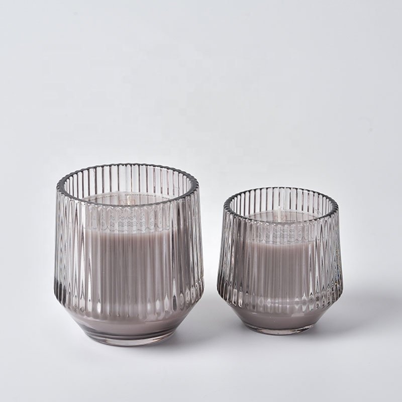 Custom Candle Gift Set Jars Luxury Cylinder Glass Soy Wax Scent Dried Flower Candles Home Fragrance Aromatherapy Candle
