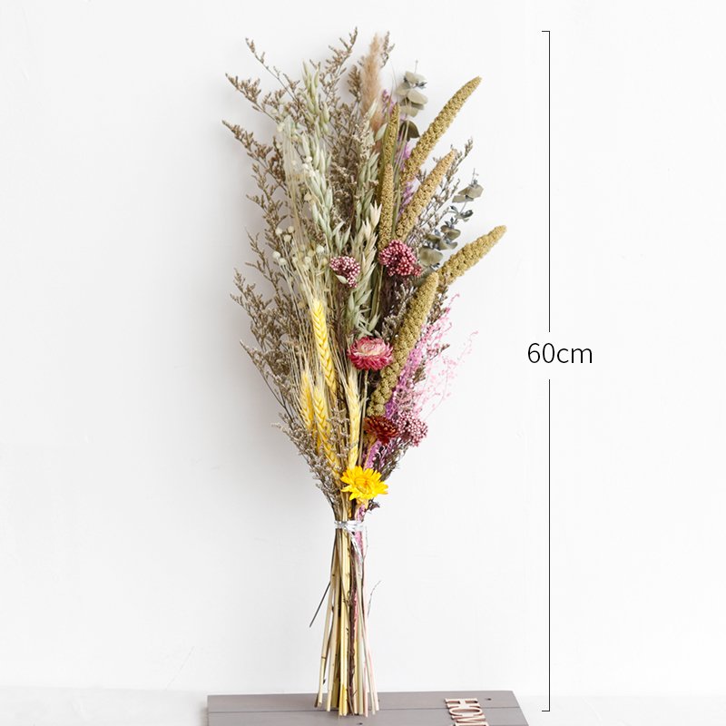 New Design trendy handmade small dry natural real red gift dried flower bouquet decoration of flowers mix