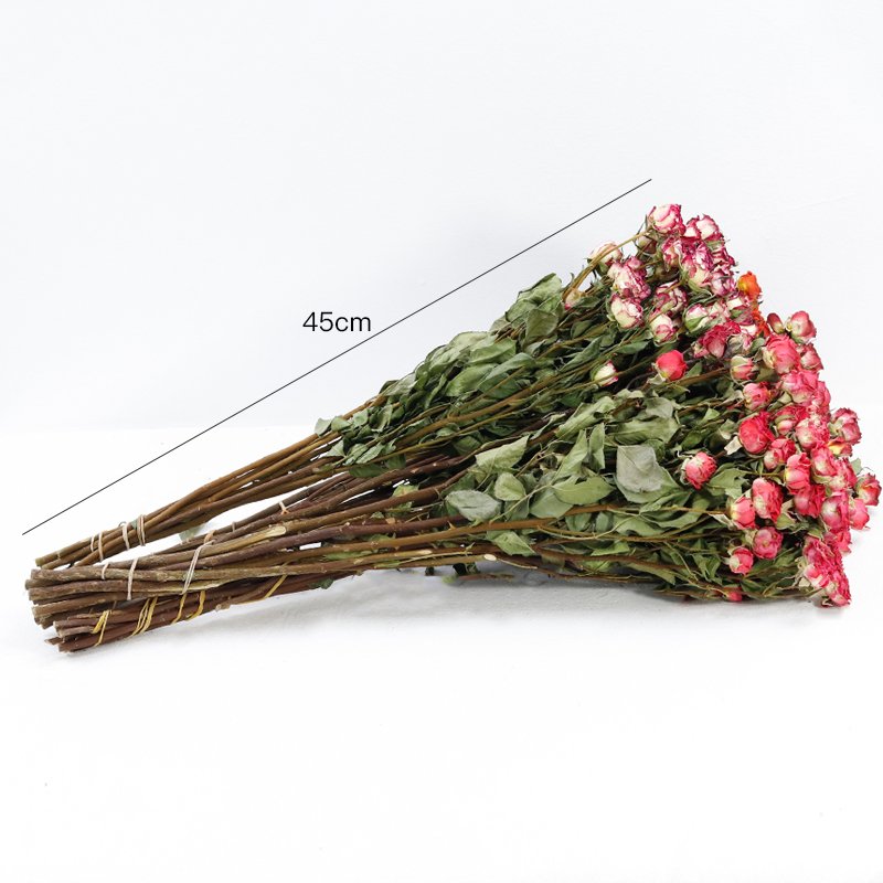 GH-067 wholesale romantic small fresh dried flower bouquet Roasted Multi-headed bubble rose home Valentine's day decoration