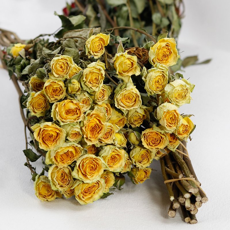 GH-067 wholesale romantic small fresh dried flower bouquet Roasted Multi-headed bubble rose home Valentine's day decoration