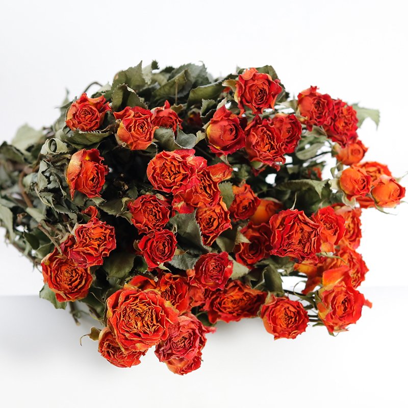 GH-067 wholesale romantic small fresh dried flower bouquet Roasted Multi-headed bubble rose home Valentine's day decoration