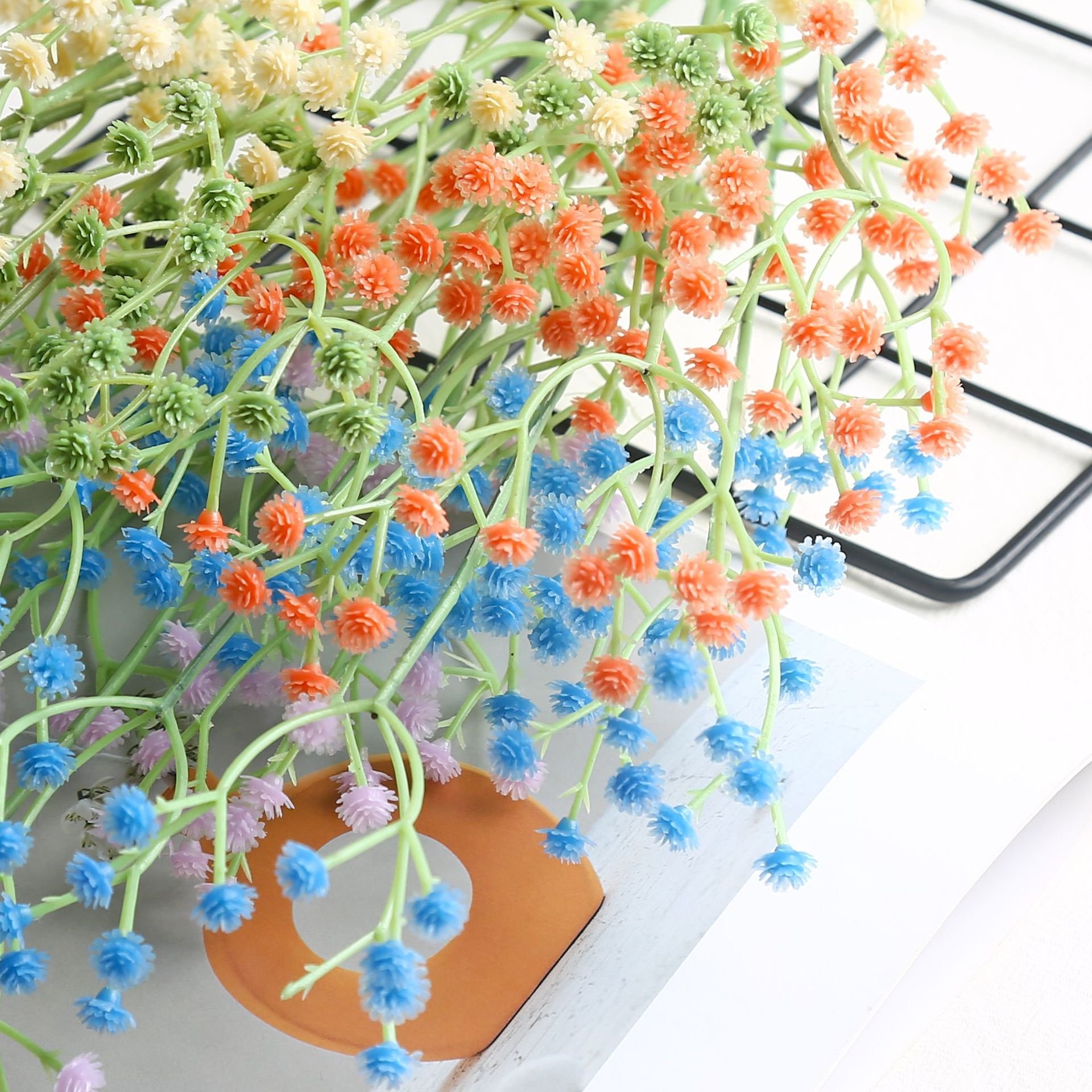 wholesalers Artificial Plastic Baby's Breath Flowers Wedding Home Party Decoration gypsophila flower dried