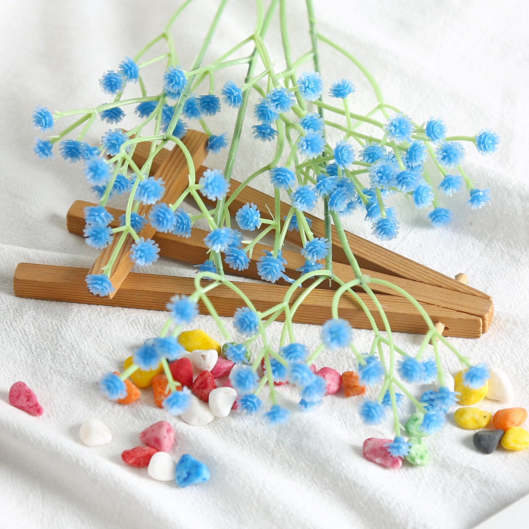 wholesalers Artificial Plastic Baby's Breath Flowers Wedding Home Party Decoration gypsophila flower dried