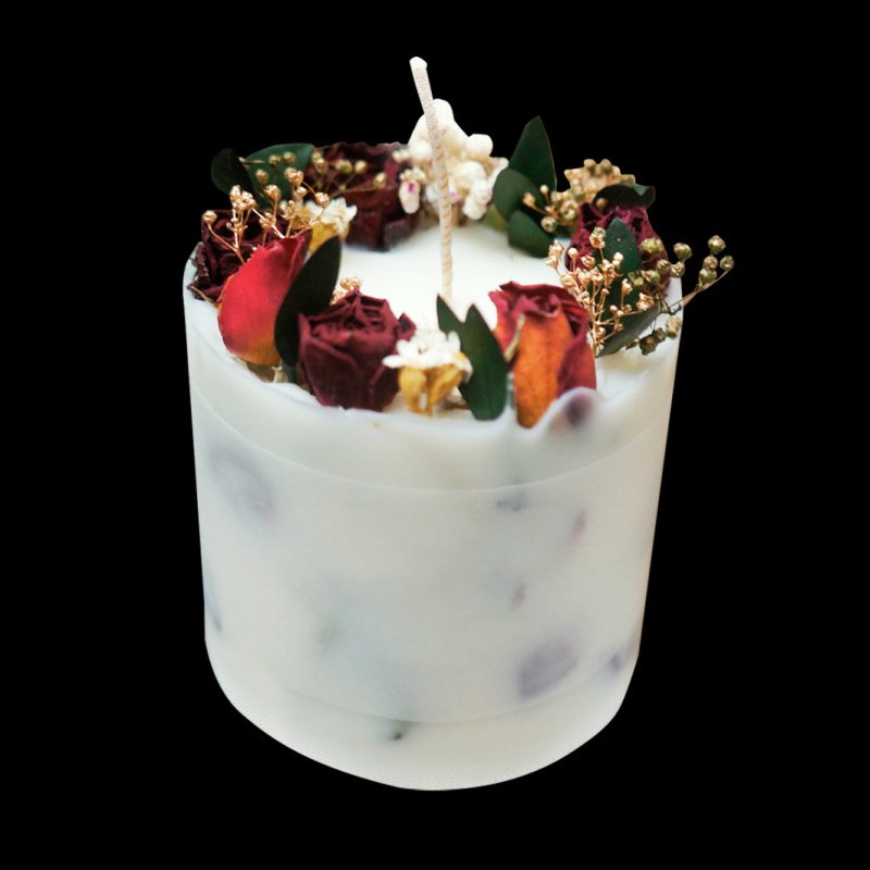 Wholesale Luxury Handmade Soy Scented Candle Gift Set Home Decoration Custom Handmade Dried Flower Soy Wax Candles